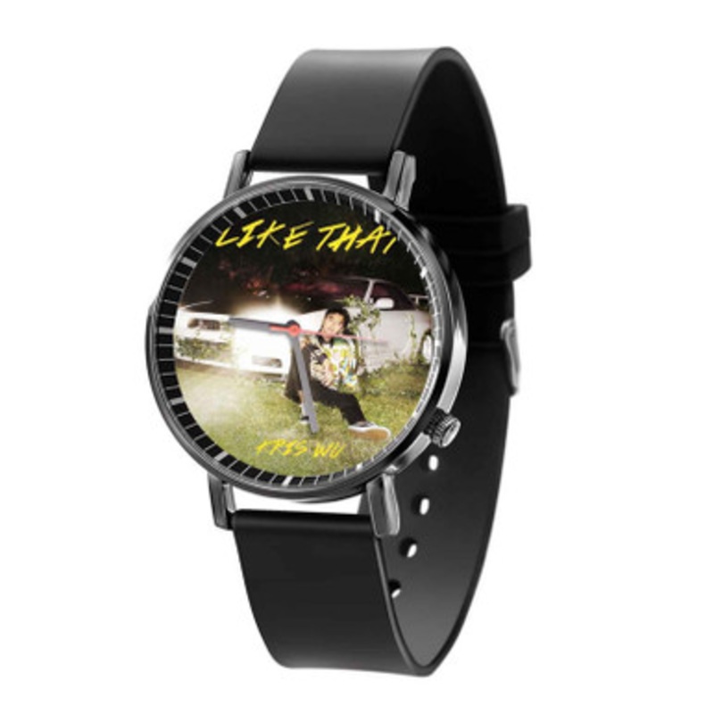 Kris Wu Like That Black Quartz Watch With Premium Gift Box for Unisex