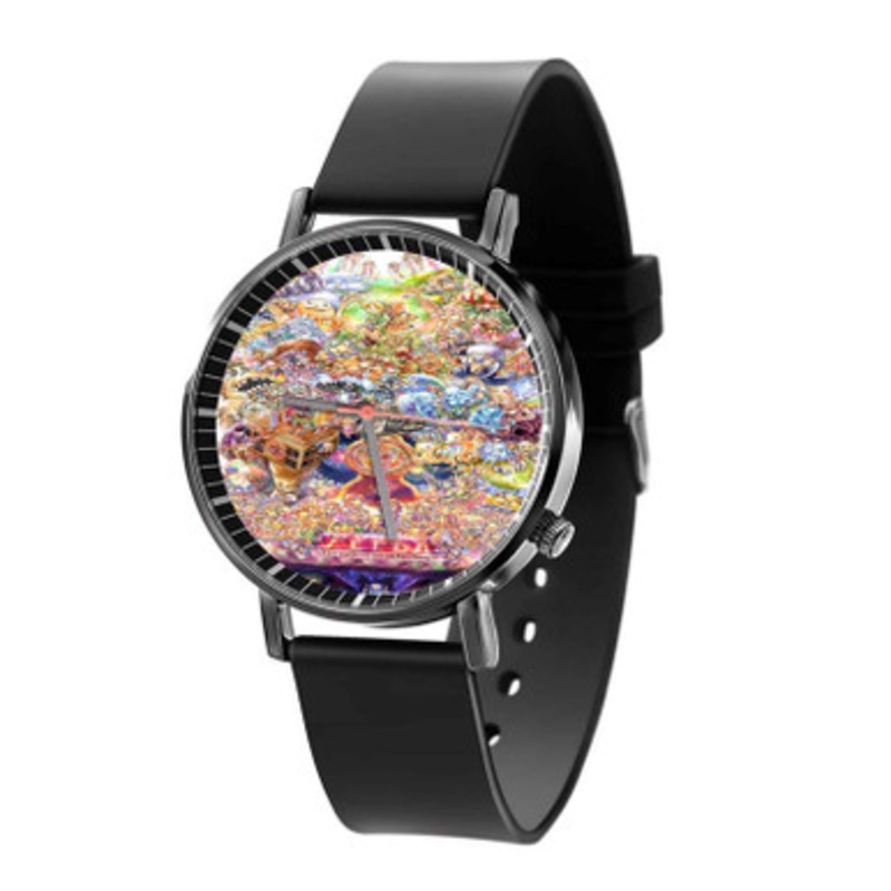 Legend of Zelda Majora s Mask Black Quartz Watch Unisex With Premium Gift Box