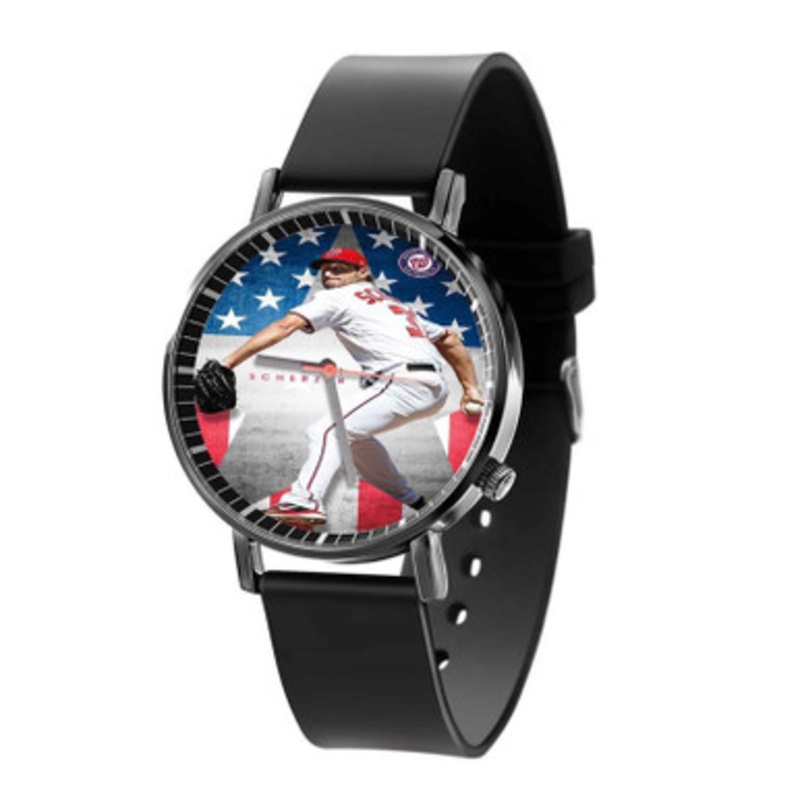 Max Scherzer MLB Washington Nationals Unisex Quartz Watch With Premium Gift Box