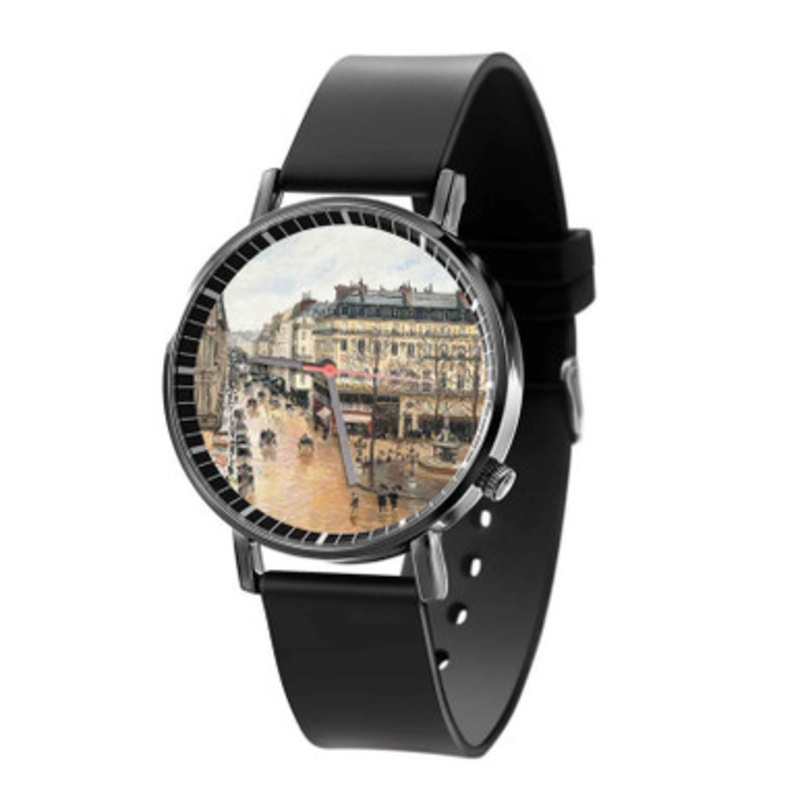 Paris Camille Pissarro Black Quartz Watch Unisex With Premium Gift Box