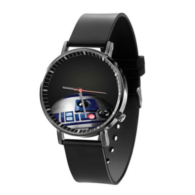 R2 D2 Star Wars Arts Black Quartz Watch Unisex With Premium Gift Box