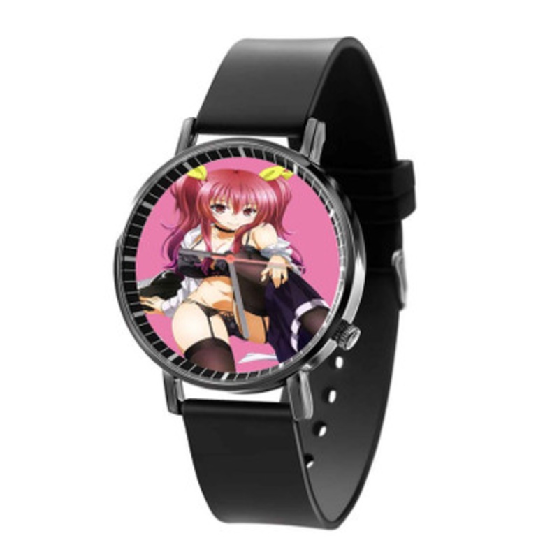 Rakudai Kishi no Cavalry Unisex Black Quartz Watch With Premium Gift Box