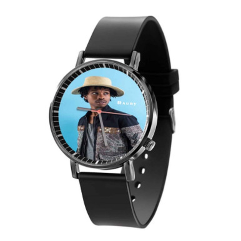 Raury Black Quartz Watch With Premium Gift Box for Unisex