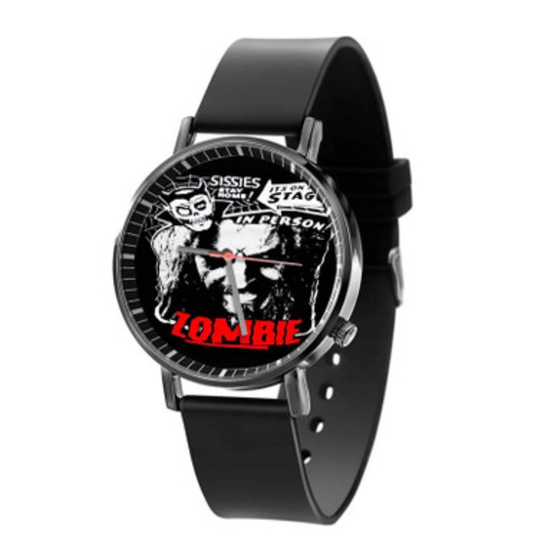 Rob Zombie Unisex Black Quartz Watch With Premium Gift Box