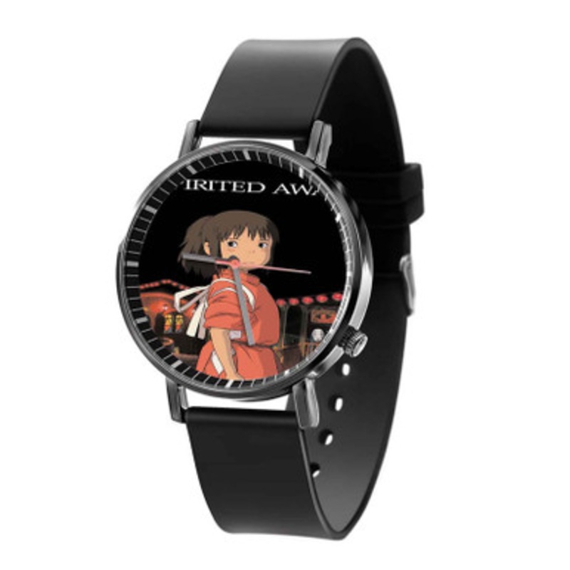 Spirited Away Studio Ghibli Arts Black Quartz Watch Unisex With Premium Gift Box
