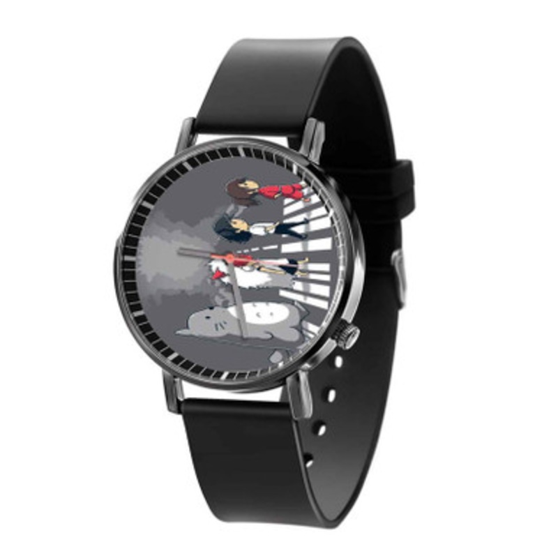Studio Ghibli Abbey Road Black Quartz Watch Unisex With Premium Gift Box