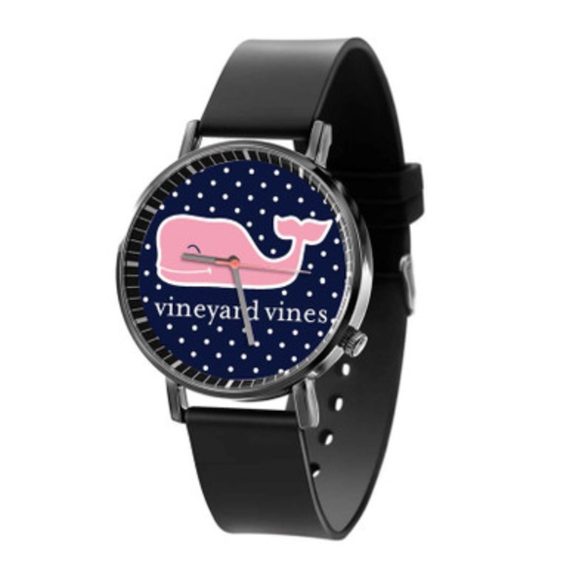 Vineyard Vines Polka Black Quartz Watch Unisex With Premium Gift Box