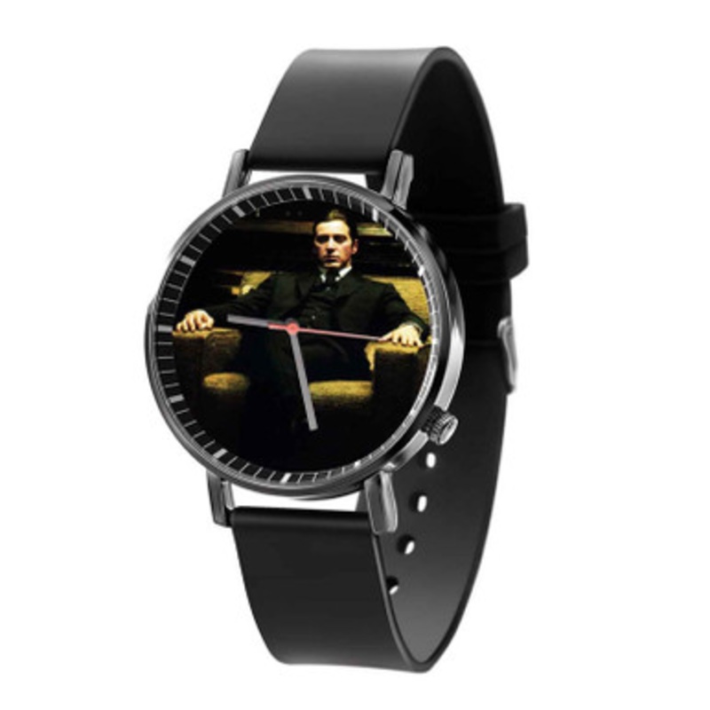 Al Pacino Black Quartz Watch Unisex With Premium Gift Box