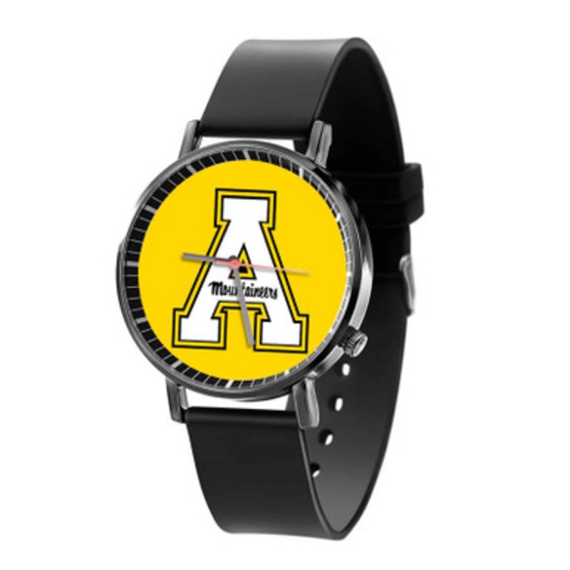 Appalachian State Mountaineers Black Quartz Watch Unisex With Premium Gift Box