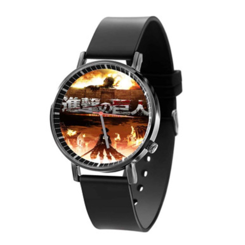 Attack On Titan Shingeki No Kyojin Great Unisex Black Quartz Watch With Premium Gift Box
