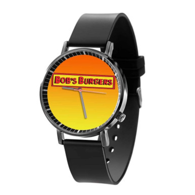Bob s Burgers Art Black Quartz Watch Unisex With Premium Gift Box