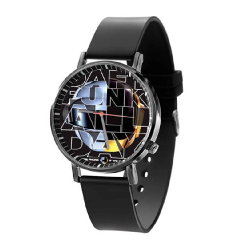 Daft Punk All Day Black Quartz Watch Unisex With Premium Gift Box