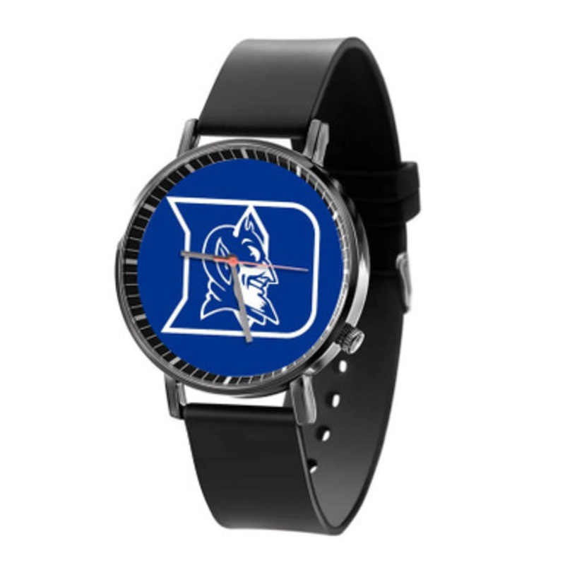 Duke Blue Devils Black Quartz Watch Unisex With Premium Gift Box