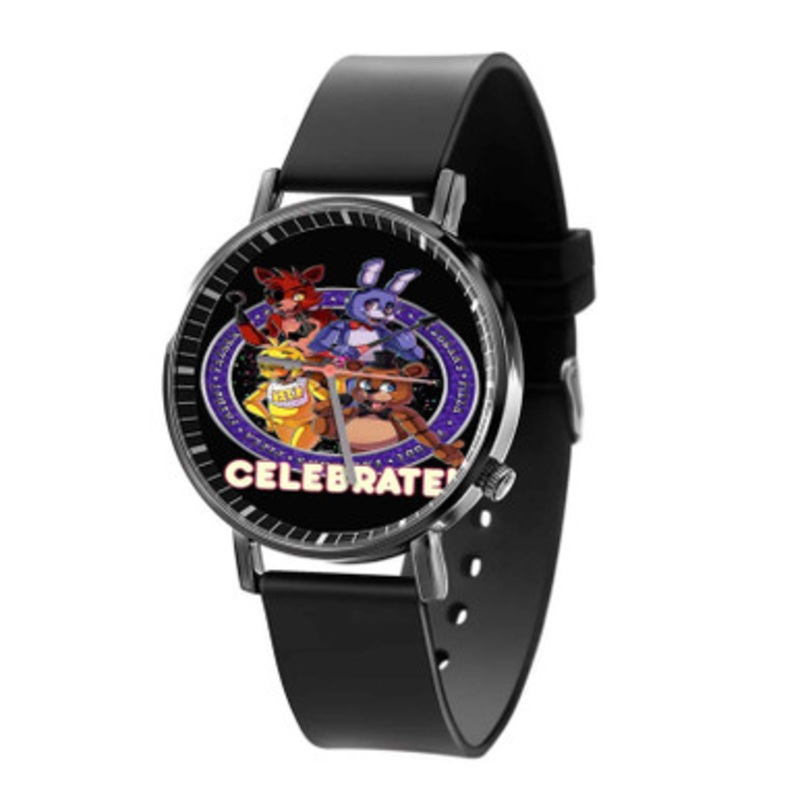 Five Nights at Freddy s 4 Celebrate Sing Unisex Black Quartz Watch With Premium Gift Box