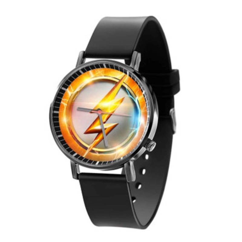 flash Black Quartz Watch Unisex With Premium Gift Box