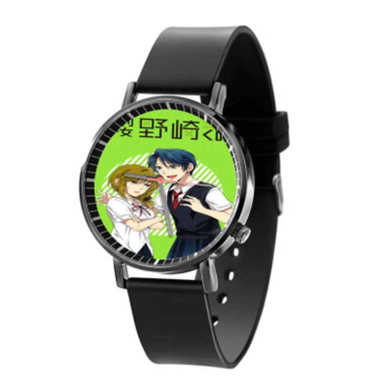 Gekkan Shoujo Nozaki kun Angry Black Quartz Watch Unisex With Premium Gift Box