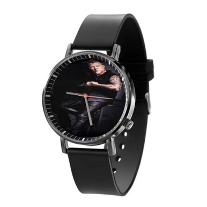 James Hatfield Metallica Black Quartz Watch Unisex With Premium Gift Box