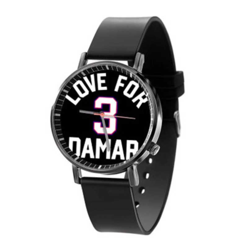 Love For 3 Damar Hamlin Black Quartz Watch Unisex With Premium Gift Box