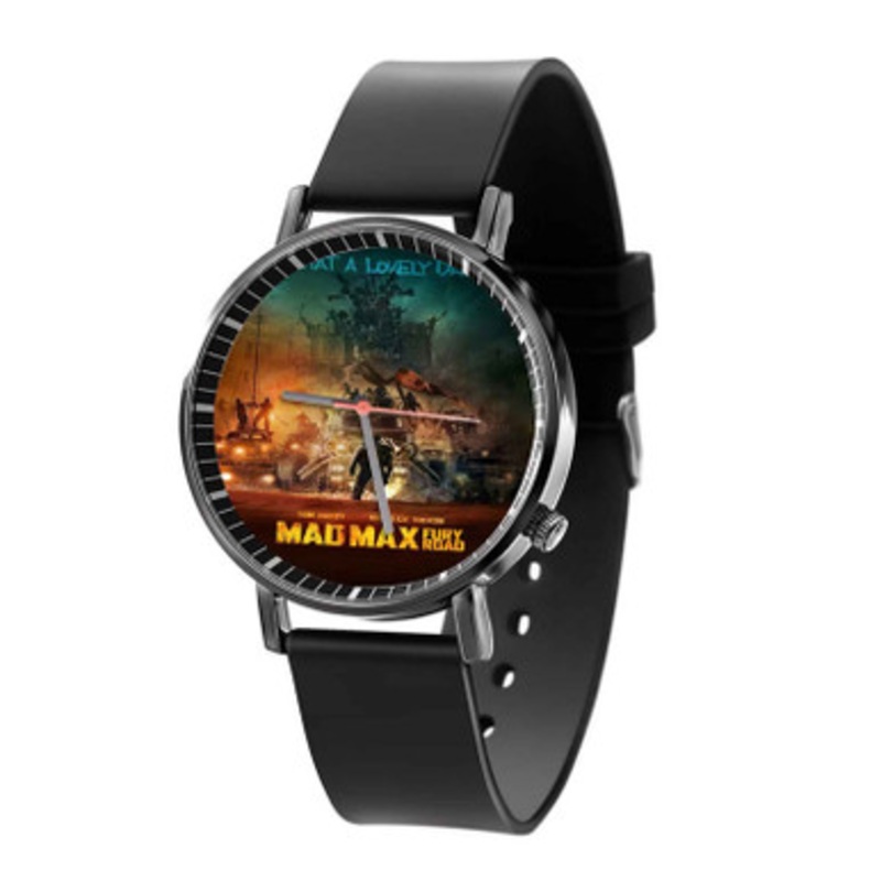 Mad Max Fury Road Print Black Quartz Watch Unisex With Premium Gift Box