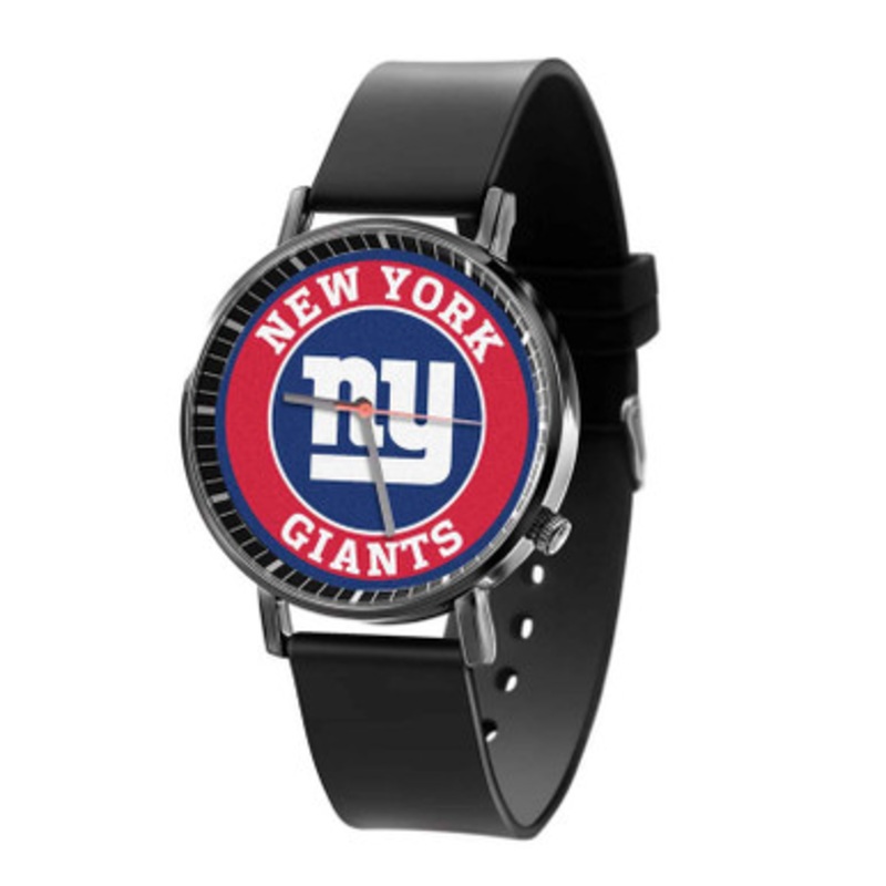 New York Giants NFL Black Quartz Watch Unisex With Premium Gift Box