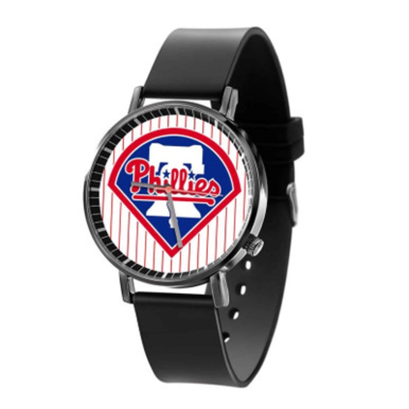 Philadelphia Phillies MLB Black Quartz Watch Unisex With Premium Gift Box