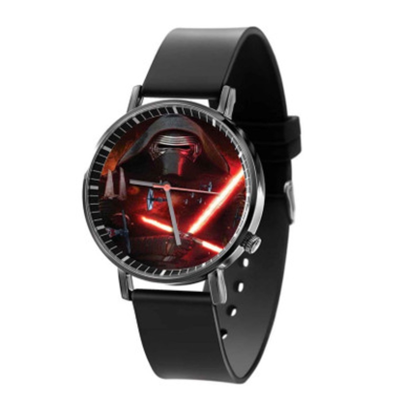 Star Wars Kylo Ren Triple Light Saber Black Quartz Watch Unisex With Premium Gift Box