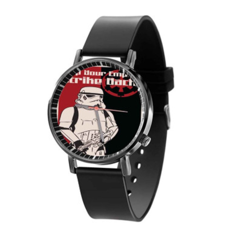 Stormtrooper Strike Back Black Quartz Watch Unisex With Premium Gift Box