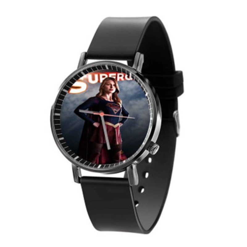 Supergirl Beauty Arts Black Quartz Watch Unisex With Premium Gift Box