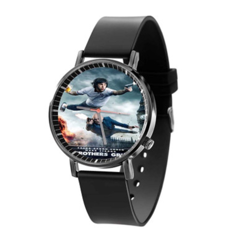 The Brothers Grimsby Black Quartz Watch Unisex With Premium Gift Box