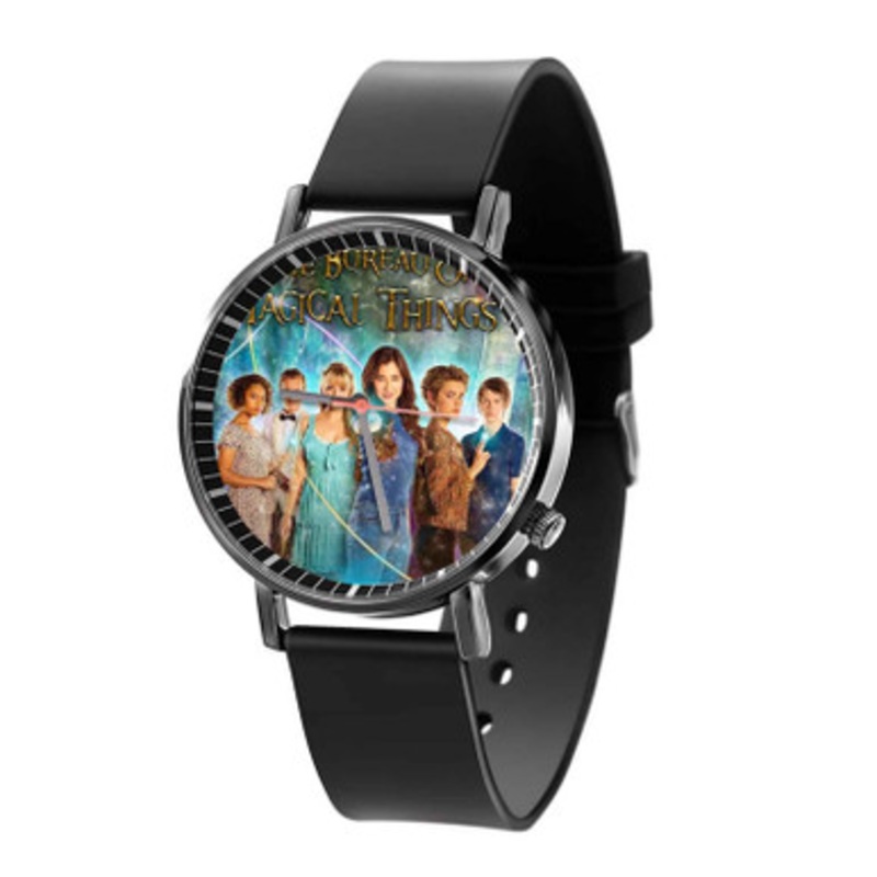 The Bureau of Magical Things Black Quartz Watch With Premium Gift Box for Unisex