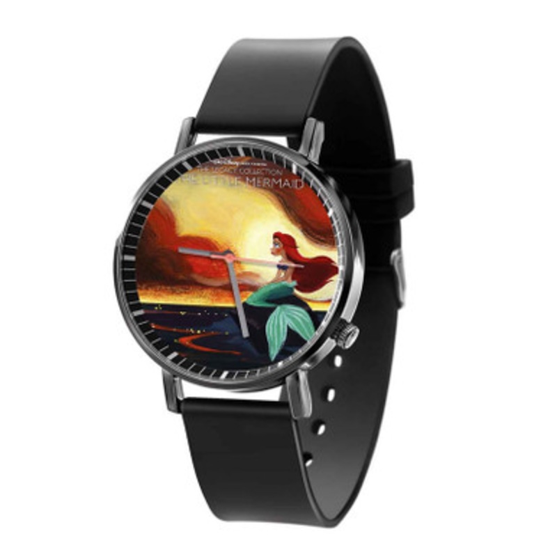 The Legacy Collection The Little Mermaid Unisex Black Quartz Watch With Premium Gift Box