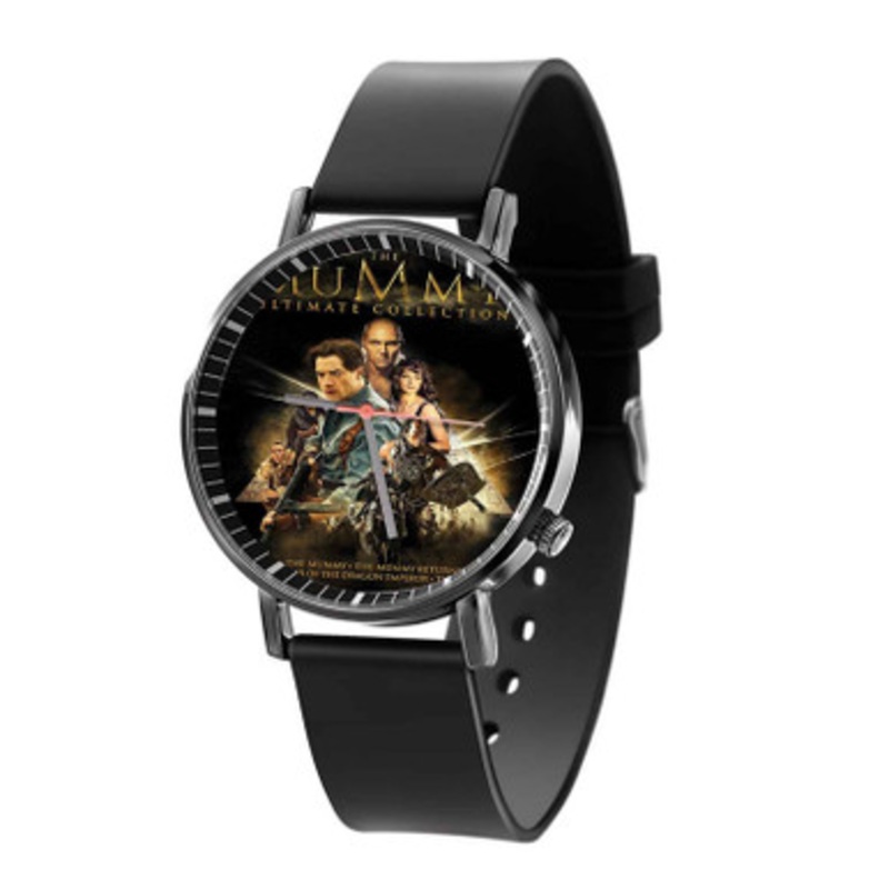 The Mummy Black Quartz Watch Unisex With Premium Gift Box