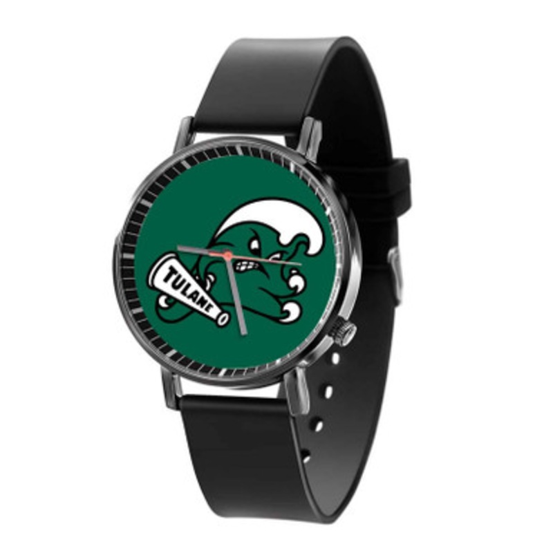 Tulane Green Wave Black Quartz Watch Unisex With Premium Gift Box
