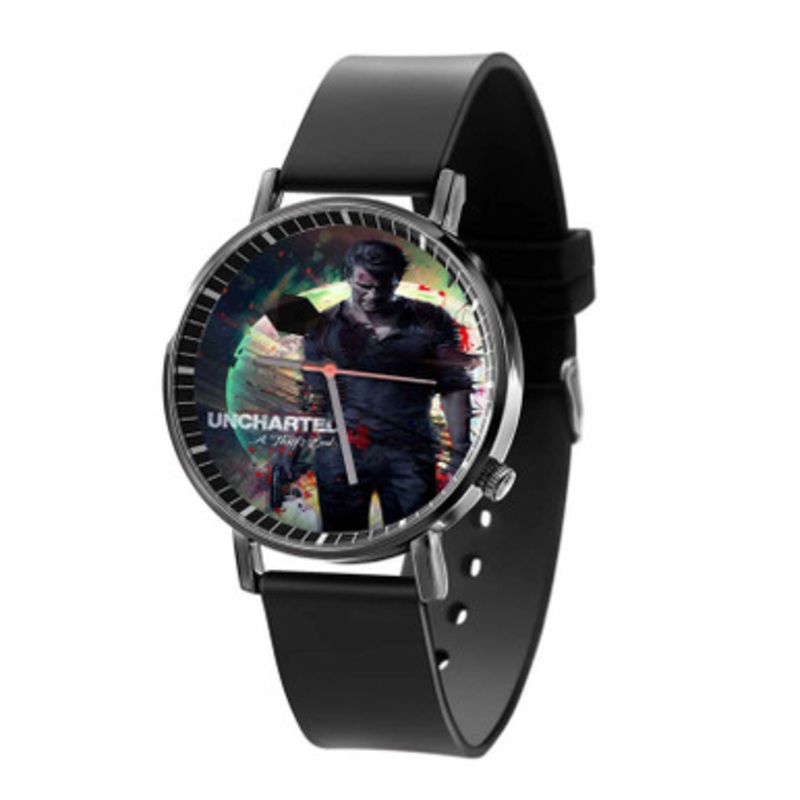 Uncharted 4 A Thief s End Arts Unisex Black Quartz Watch With Premium Gift Box