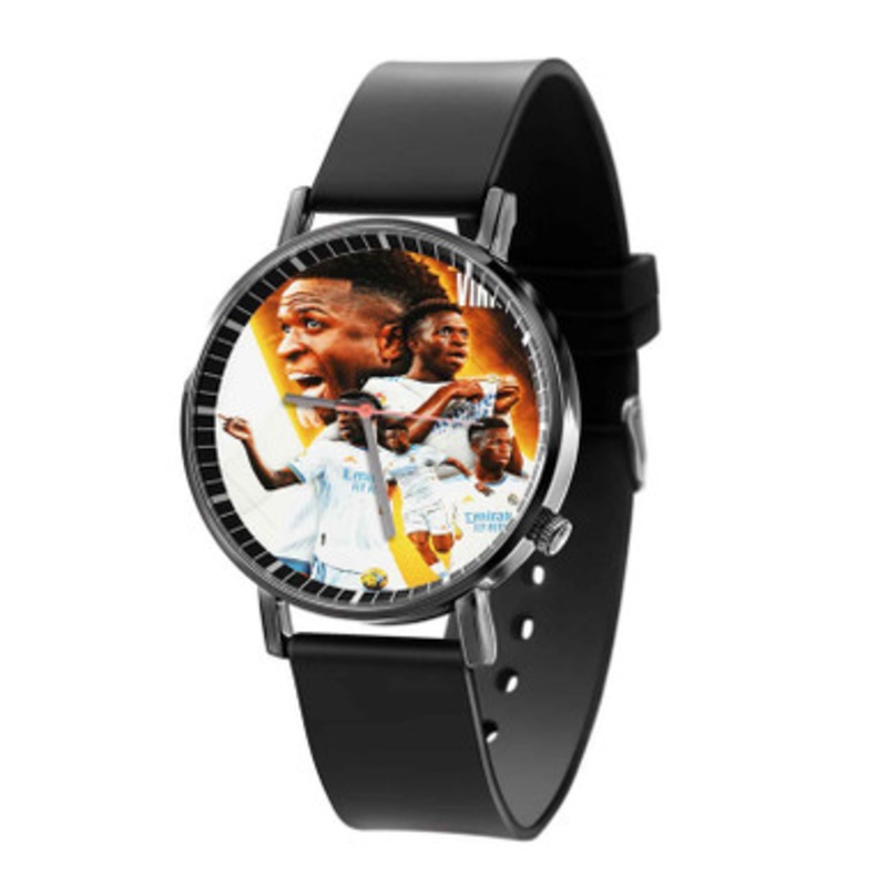 Vinicius Junior Real Madrid Black Quartz Watch Unisex With Premium Gift Box