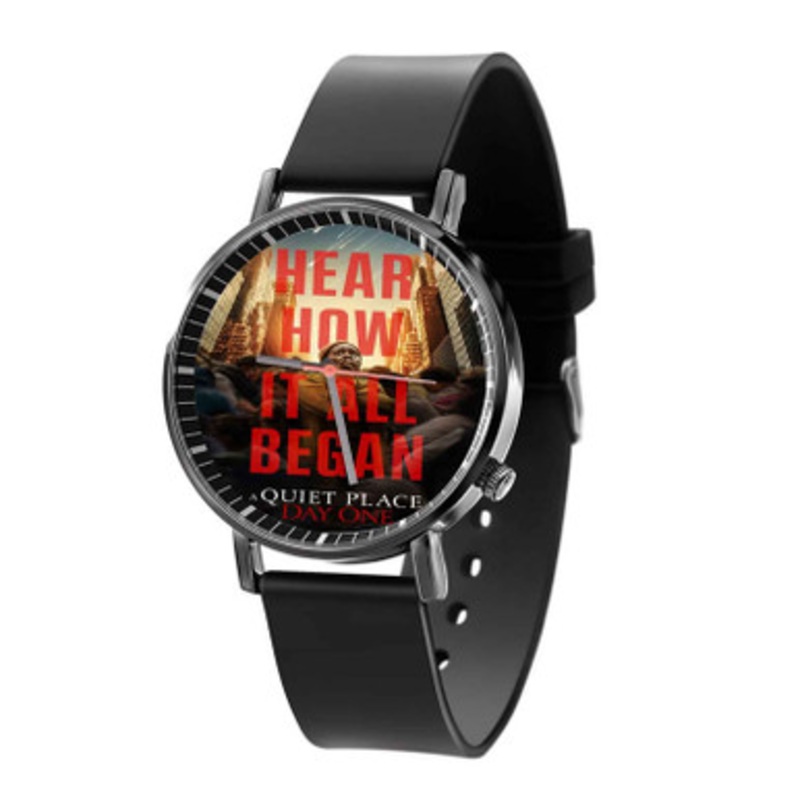 A Quiet Place Day One Black Quartz Watch Unisex With Premium Gift Box