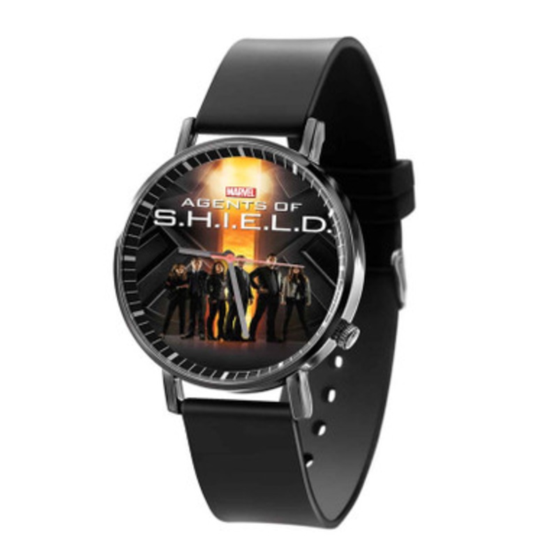 Agents of SHIELD All Characters Black Quartz Watch Unisex With Premium Gift Box