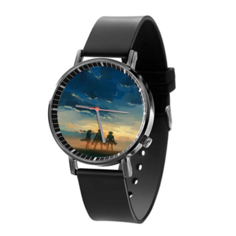 Attack on Titan Sunset Black Quartz Watch Unisex With Premium Gift Box