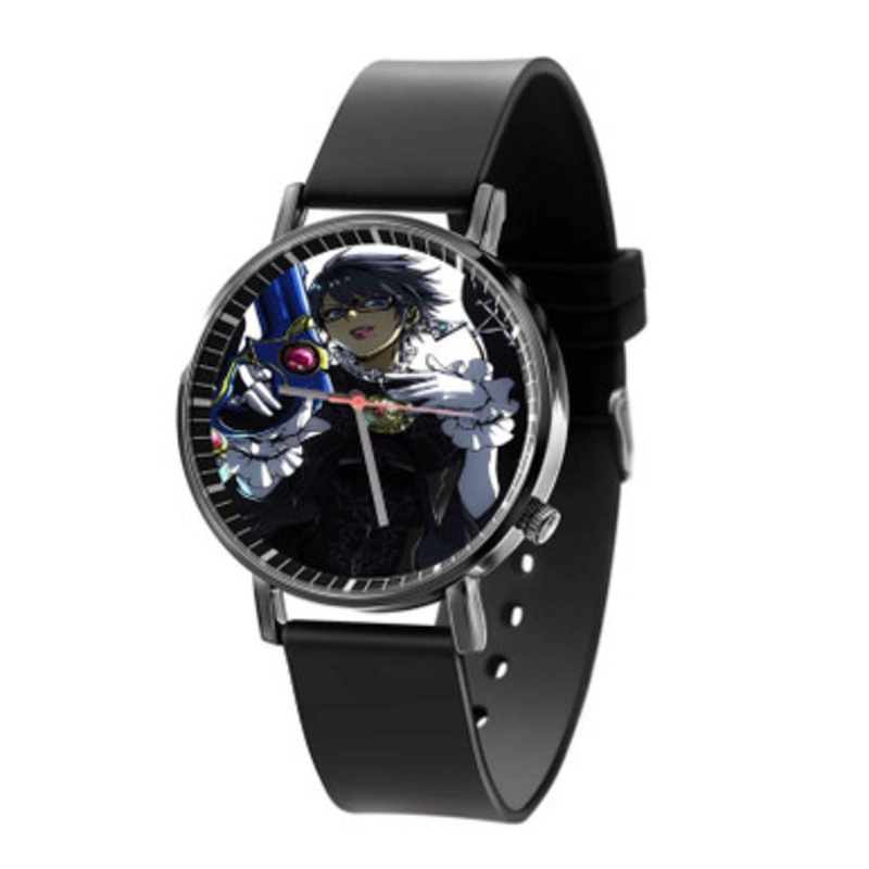 Bayonetta With Gun Black Quartz Watch Unisex With Premium Gift Box