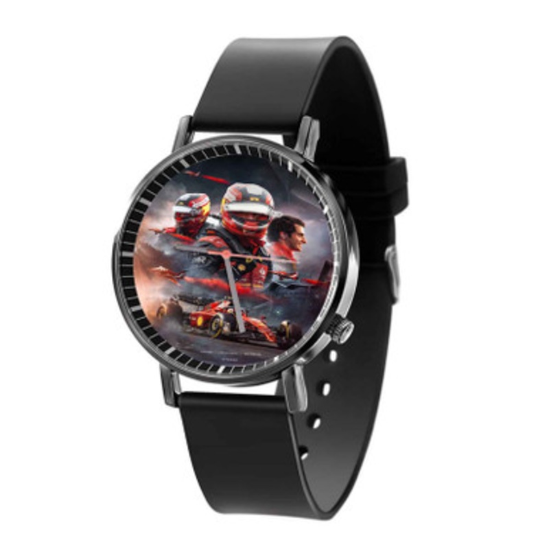 Carlos Sainz F1 Black Quartz Watch Unisex With Premium Gift Box
