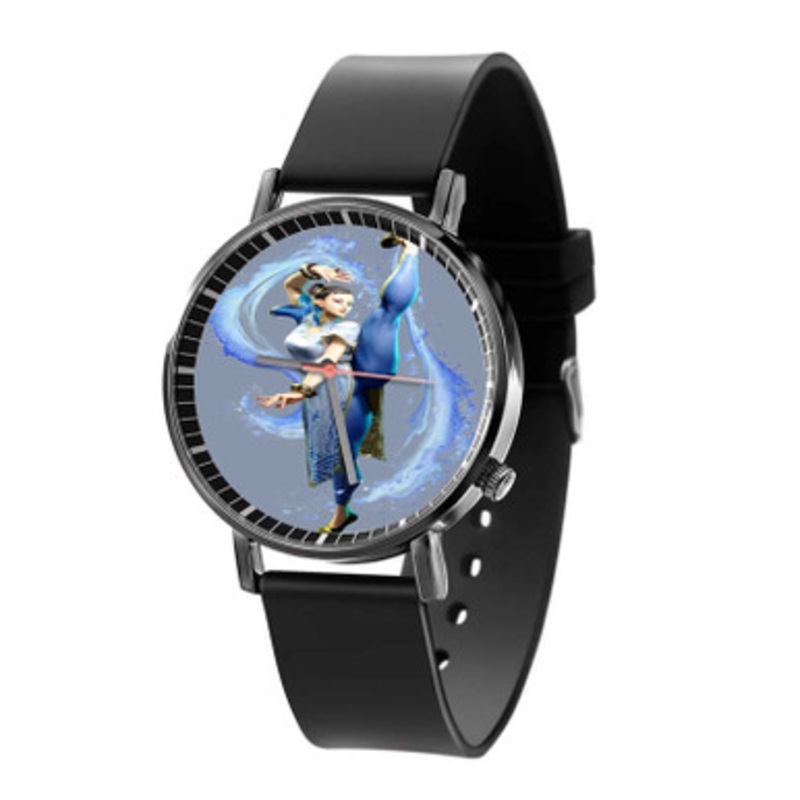 Chun Li Street Fighter 6 Black Quartz Watch Unisex With Premium Gift Box