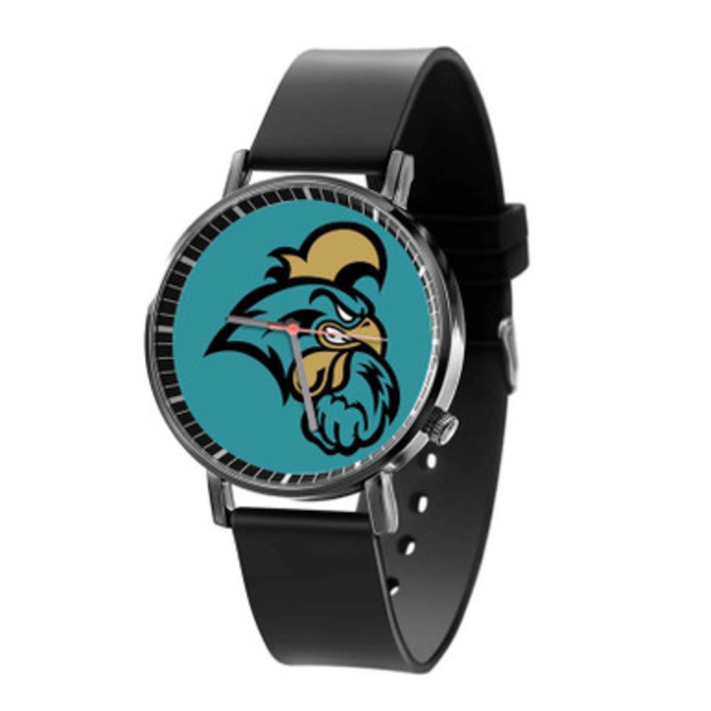 Coastal Carolina Chanticleers Black Quartz Watch Unisex With Premium Gift Box