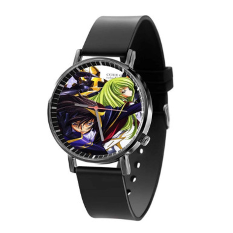 Code Geass Lelouch and CC Black Quartz Watch Unisex With Premium Gift Box