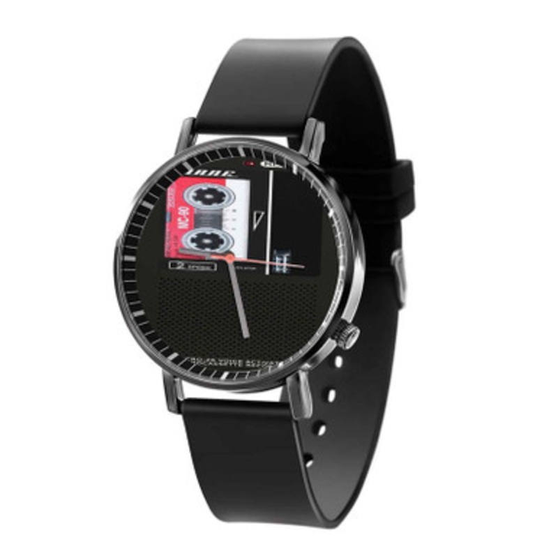 Diane Dale Cooper s Tape Recorder Unisex Black Quartz Watch With Premium Gift Box