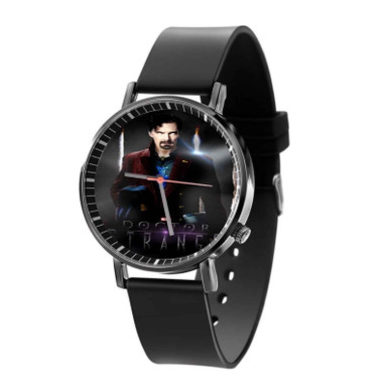 Doctor Strange Superheroes Black Quartz Watch Unisex With Premium Gift Box