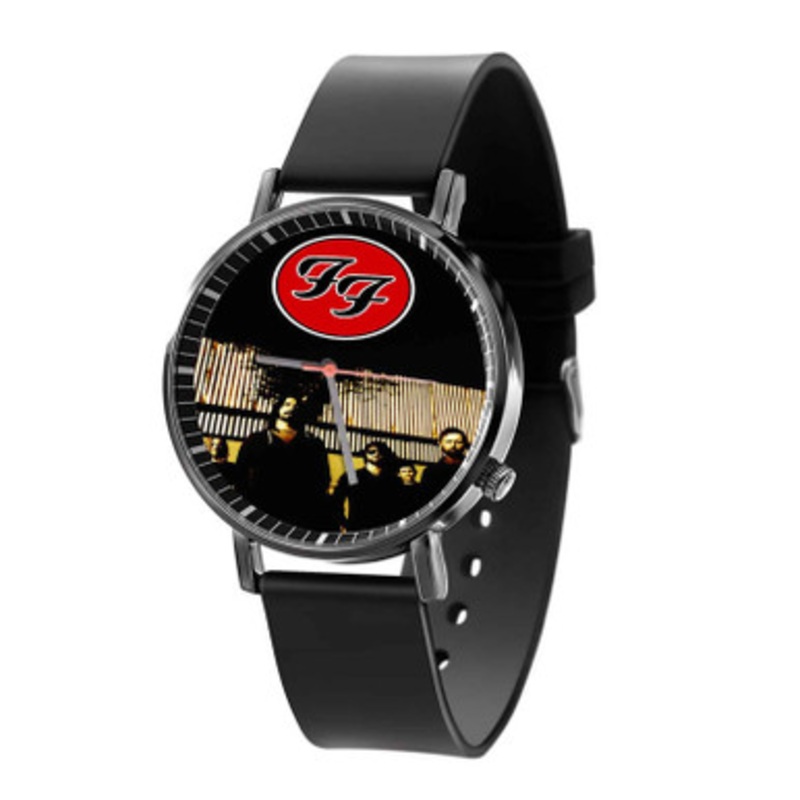 Foo Fighters Black Quartz Watch Unisex With Premium Gift Box