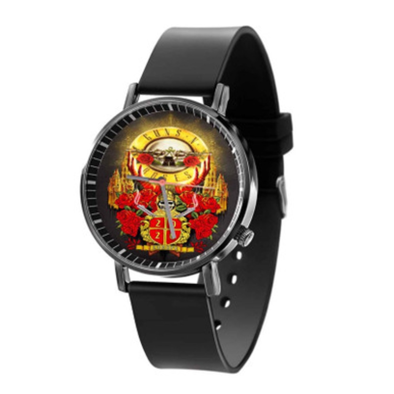 Guns N Roses Black Quartz Watch Unisex With Premium Gift Box