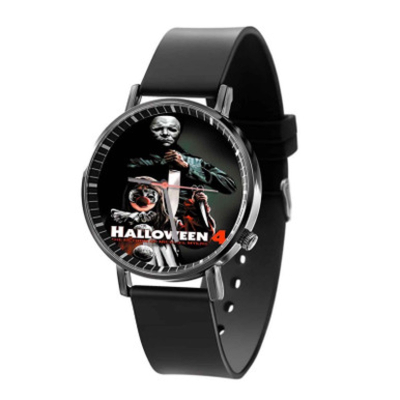 Halloween 4 Black Quartz Watch Unisex With Premium Gift Box