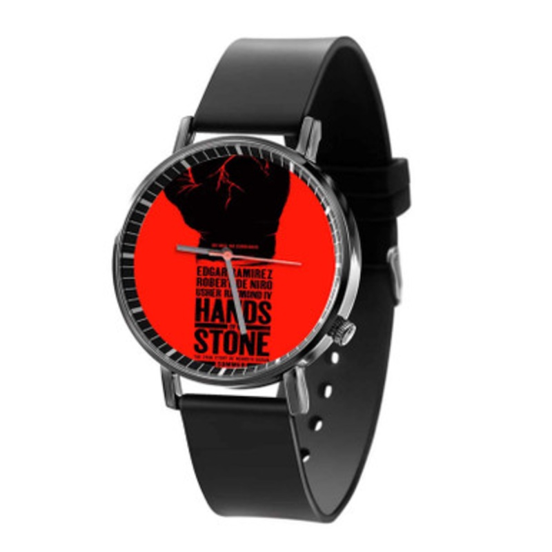 Hands of Stone Unisex Black Quartz Watch With Premium Gift Box