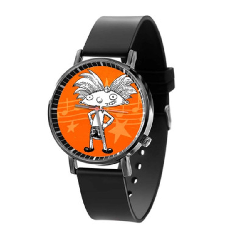 Hey Arnold Black Quartz Watch Unisex With Premium Gift Box